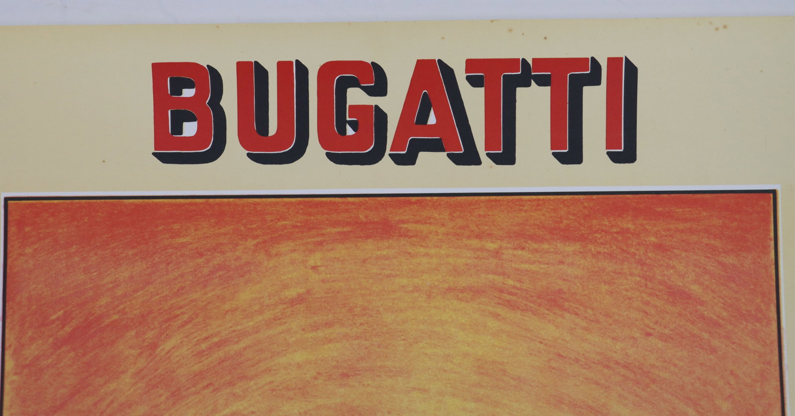 Original 1986 Bugatti Poster - 2