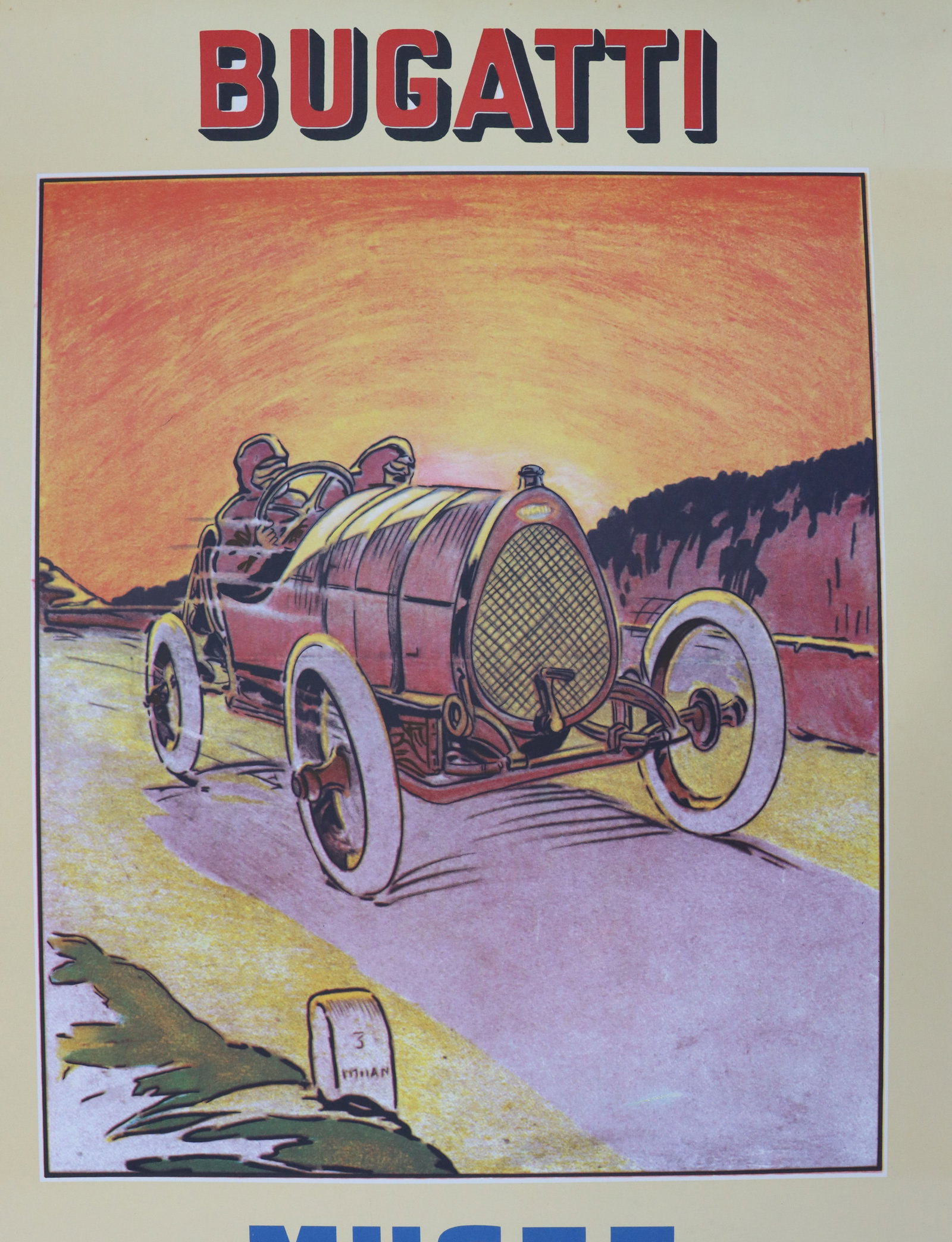Original 1986 Bugatti Poster - 3