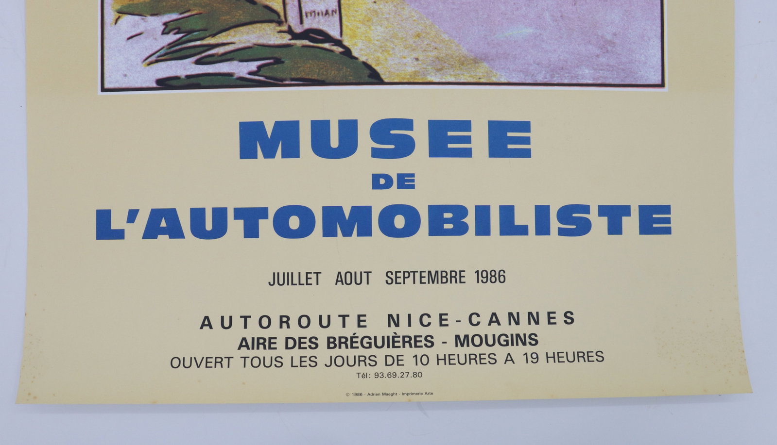 Original 1986 Bugatti Poster - 4
