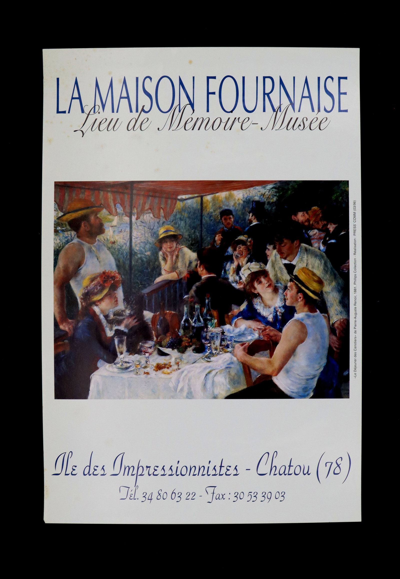 Museum Poster of Renoir's Famous Painting "Luncheon at the Boating Party" (1 of 10)