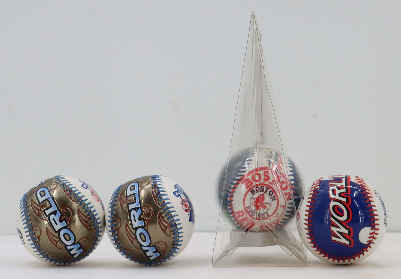 (6) Signed Red Sox Commemorative Baseballs - 10