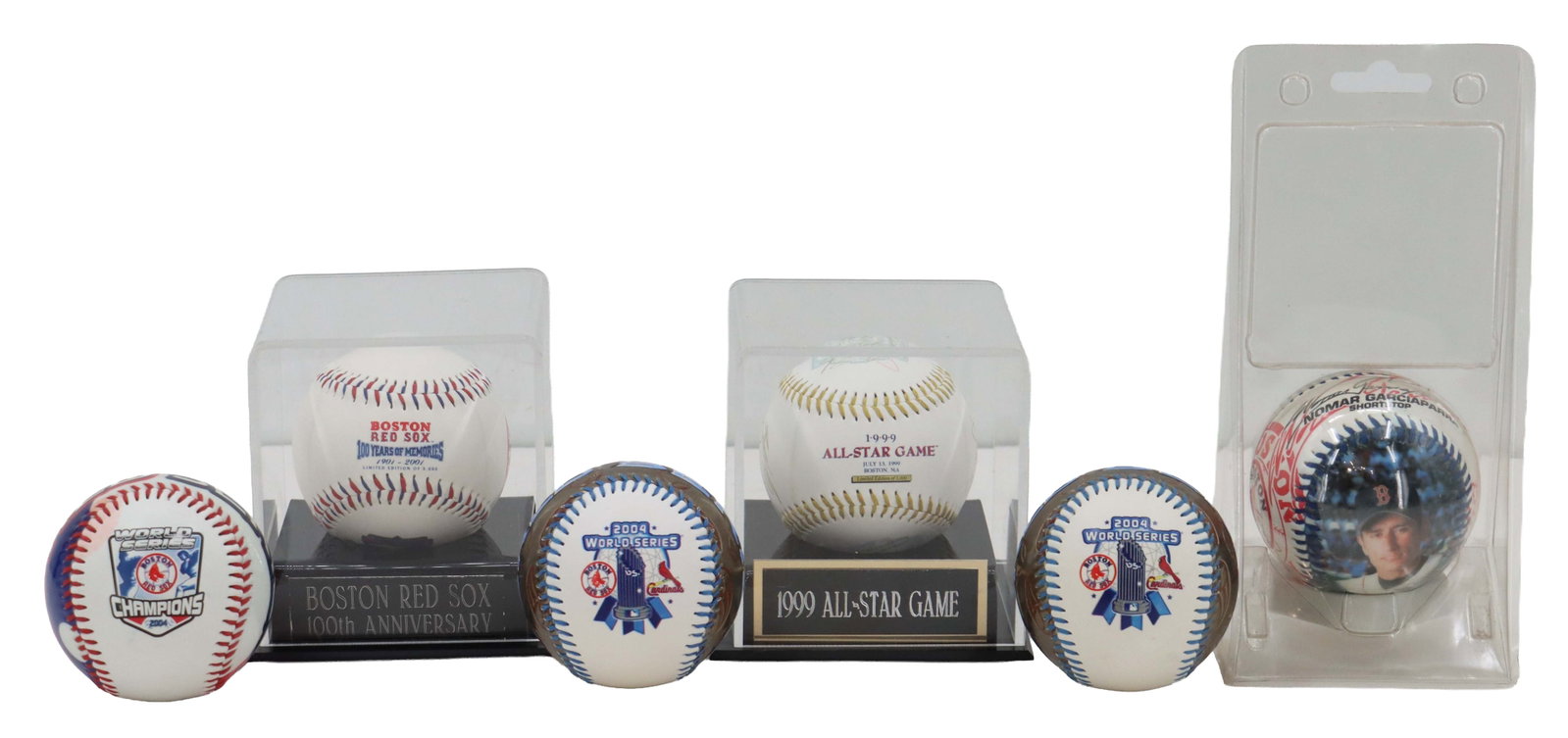(6) Signed Red Sox Commemorative Baseballs (1 of 14)