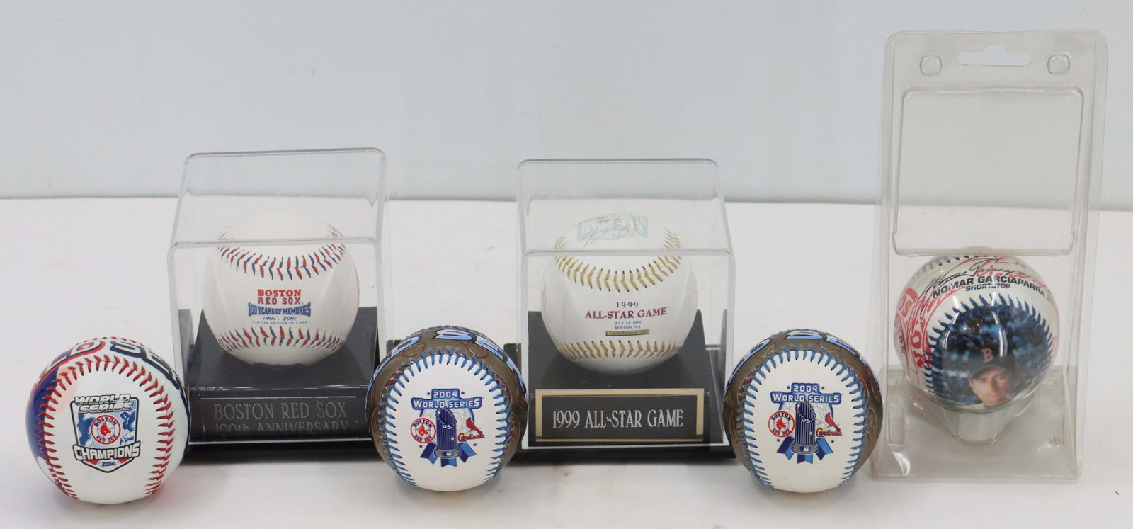 (6) Signed Red Sox Commemorative Baseballs - 2