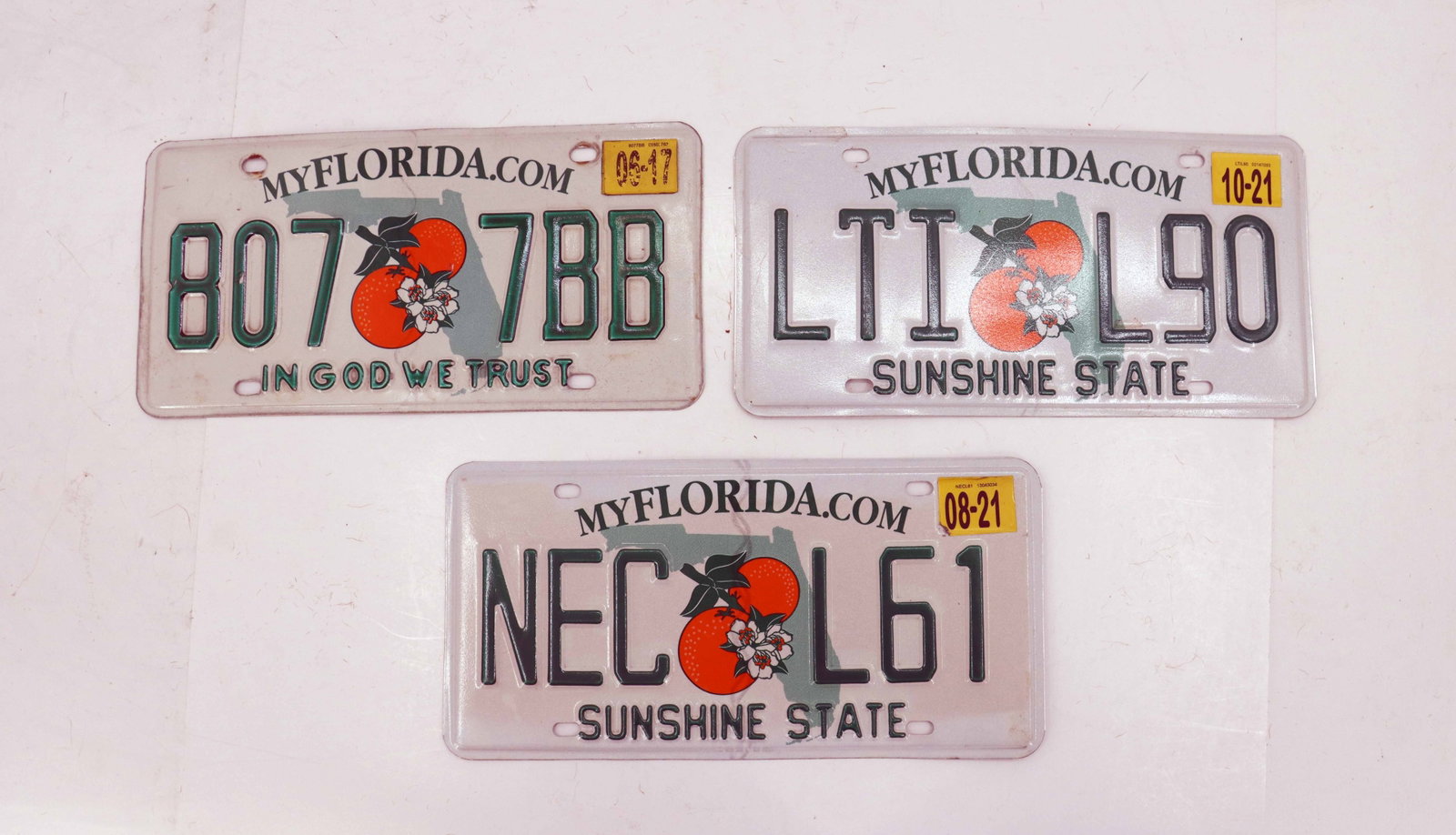 (9) License Plates - 4