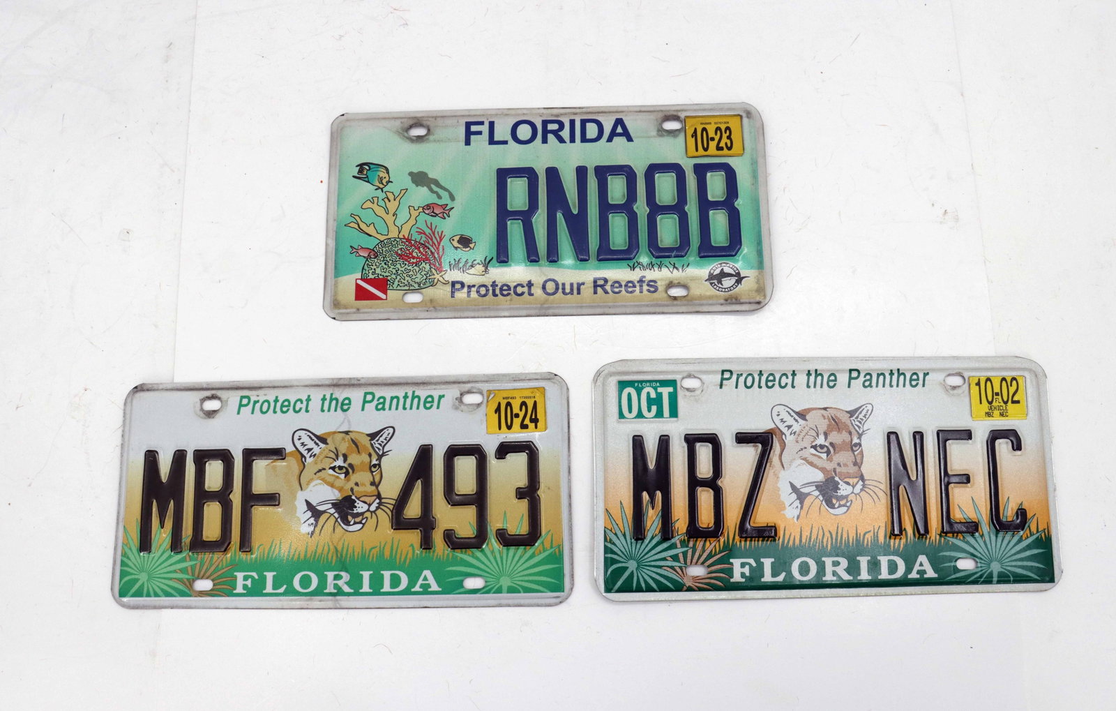 (9) License Plates - 5