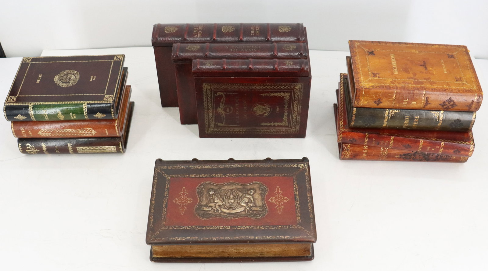 (4) Book-Shaped Trinket Boxes - 13