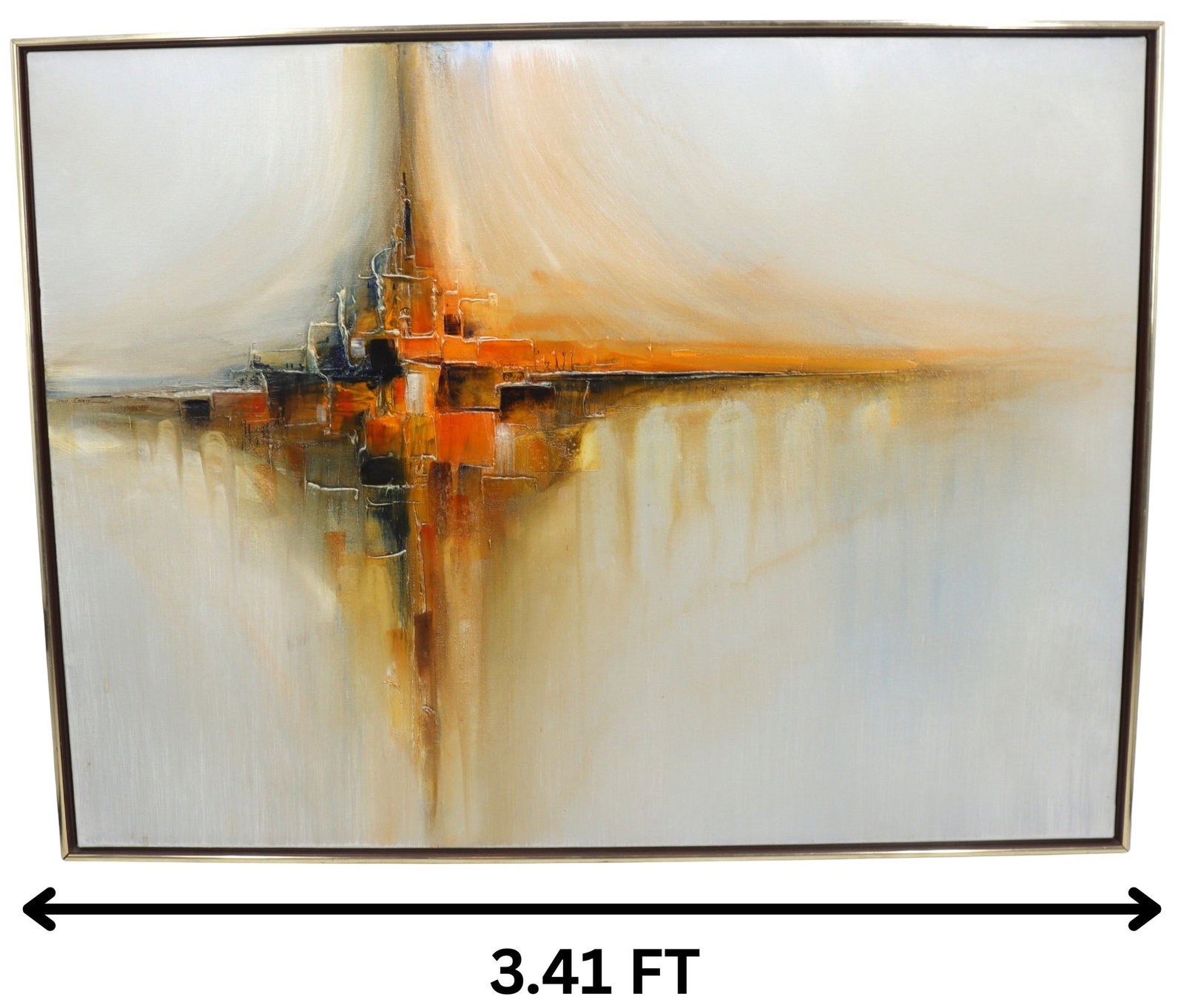 Don Chase, 20th Century American, Large 1960s Abstract Oil on Canvas Painting: Don Chase, 20th Century American, Large 1960s Abstract Oil on Canvas Painting. Overall Size: 41 x 31 in. Sight Size: 40 1/2 x 30 1/2 in. Don Chase was born in Peoria,