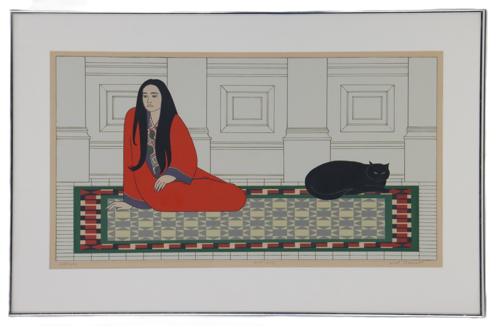 Will Barnet (1911-2012) American, "Soliloquy" Artist's Proof Screenprint (1 of 9)