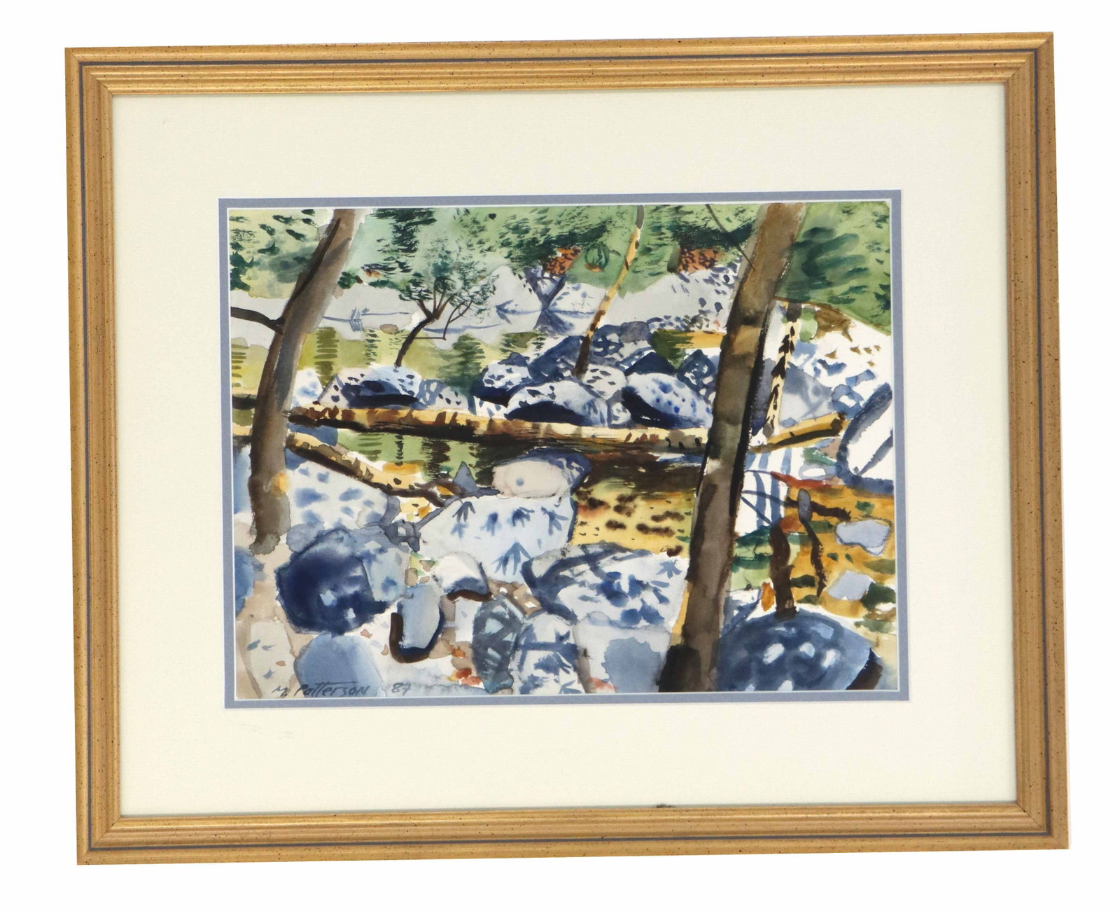 Michael Patterson (Born 1953) American, Watercolor on Paper Expressionist Forest (1 of 8)