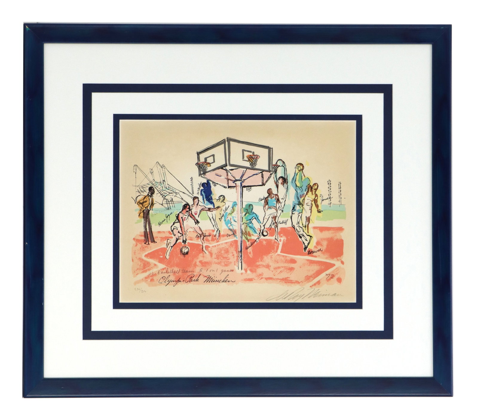 LeRoy Neiman (1921-2012) American, 1972 Serigraph Print Expressionist Sports Illustration (1 of 12)