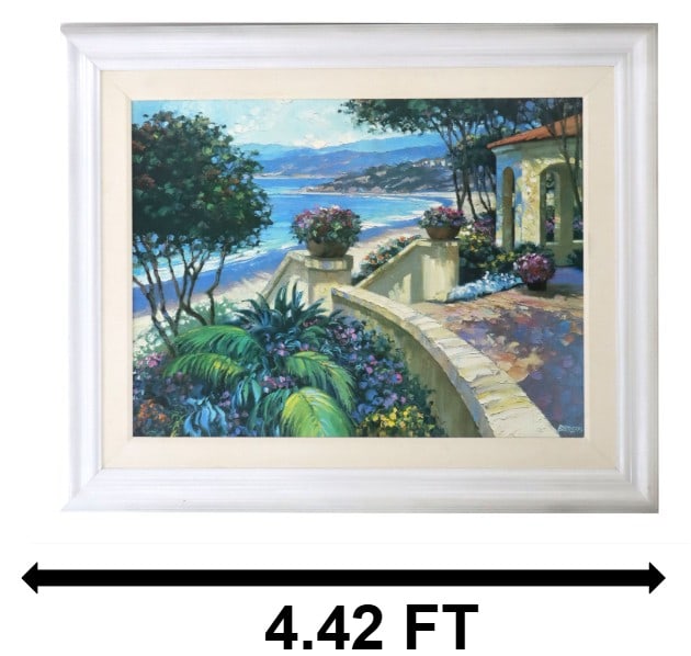 Howard Behrens (1933-2014) American, "Promenade" Large Mediterranean Lithograph (1 of 12)