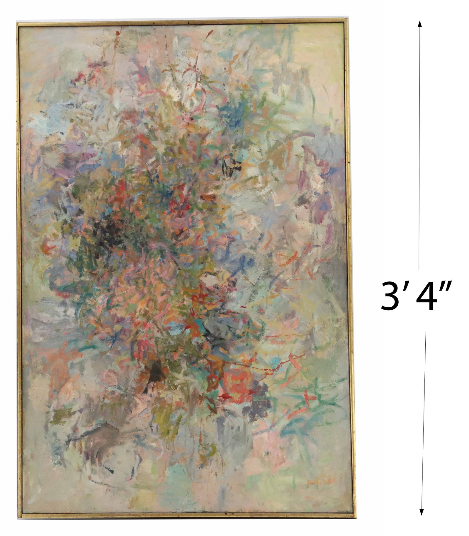 Signed Oil on Canvas Abstract Expressionist (1 of 12)