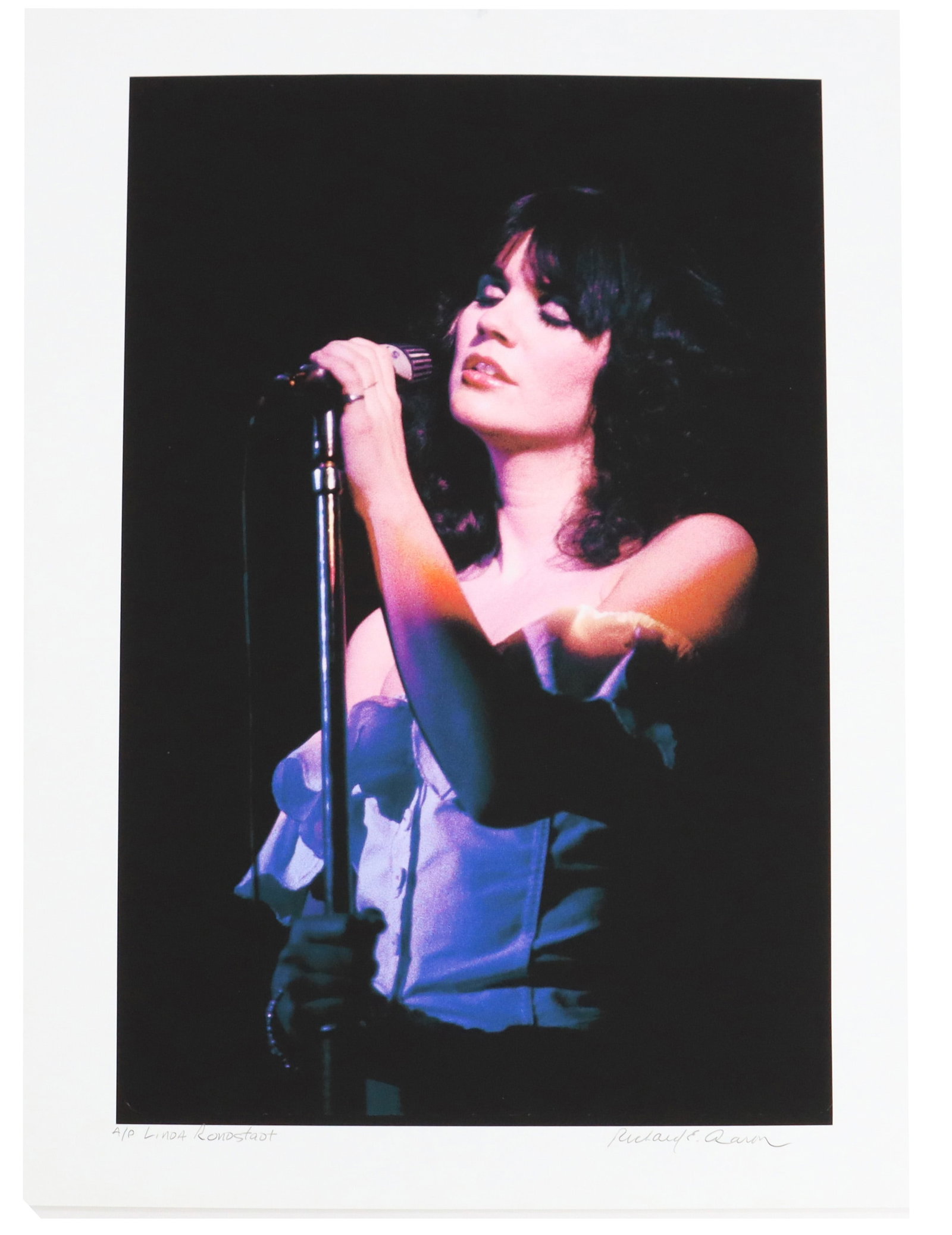 Richard E. Aaron (1949-2016) American, Artists Proof Digital Print of Linda Rondstadt (1 of 11)