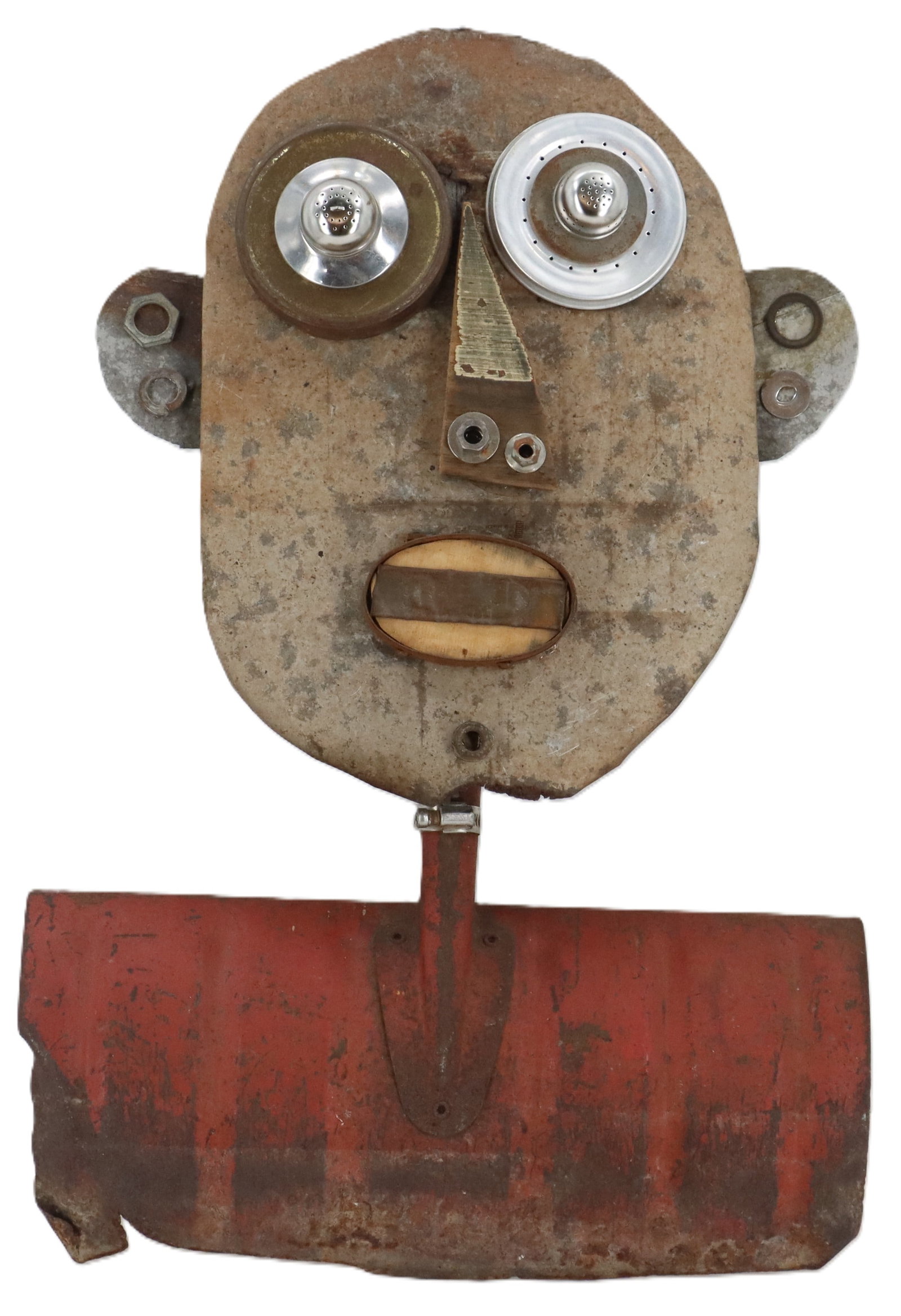 Bill Healy (Born 1960) American, "Bust of Joan Miro" Metal Figural Assemblage (1 of 16)
