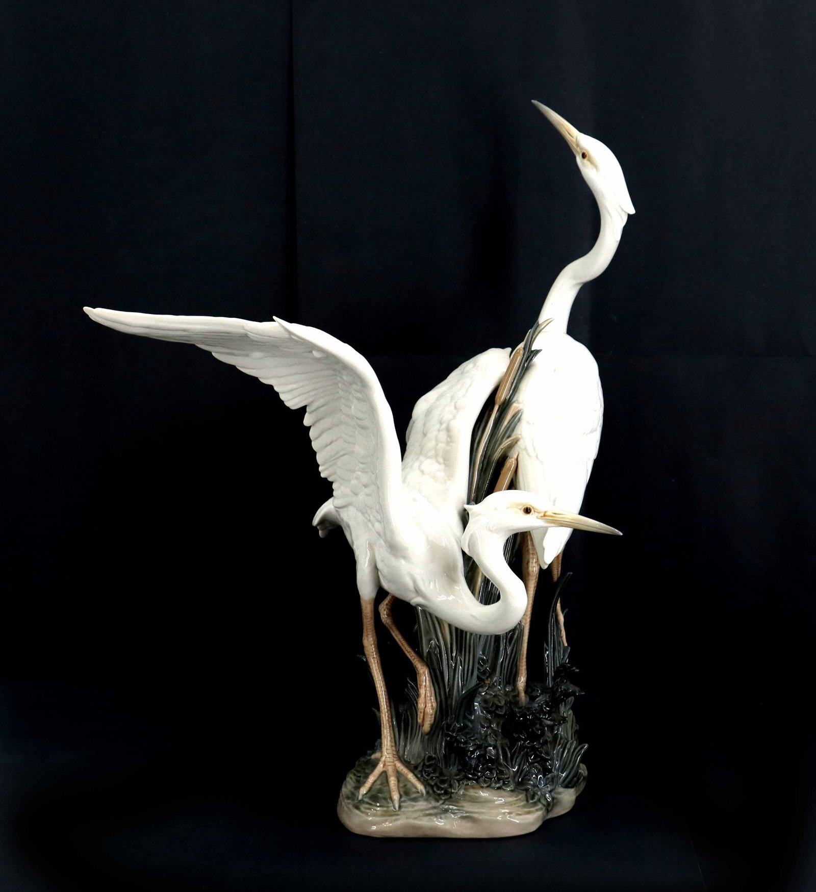 Lladro Porcelain #1319 "Herons" Large Figural Porcelain Sculpture (1 of 15)