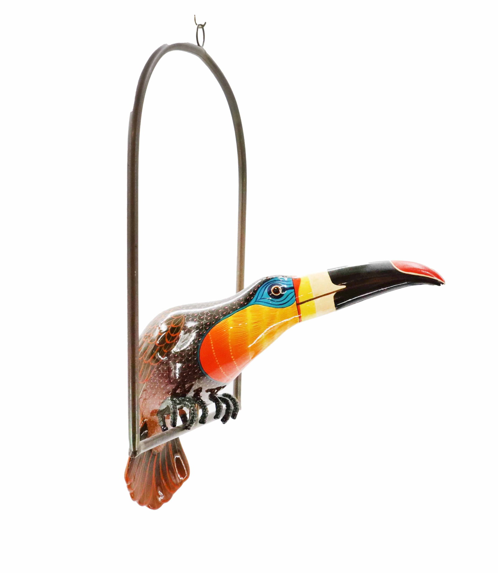Sergio Bustamante (Born 1949) Mexican, Papier Mache Toucan on Perch (1 of 14)