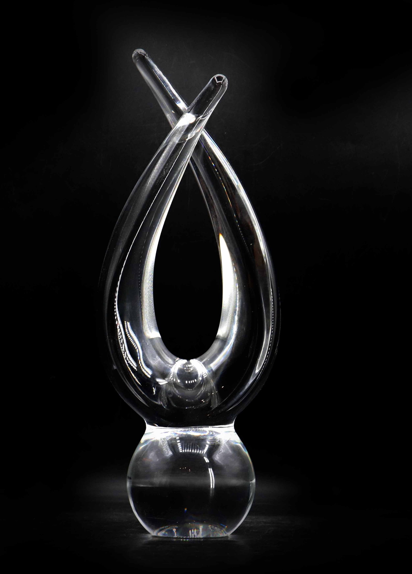 Signed Steuben Intertwined Art Glass Sculpture (1 of 15)