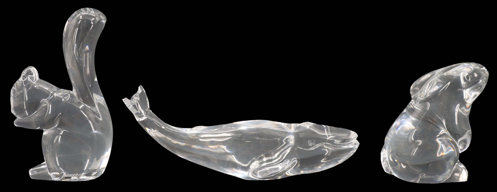 (3) Baccarat Crystal Animal Figures (1 of 14)