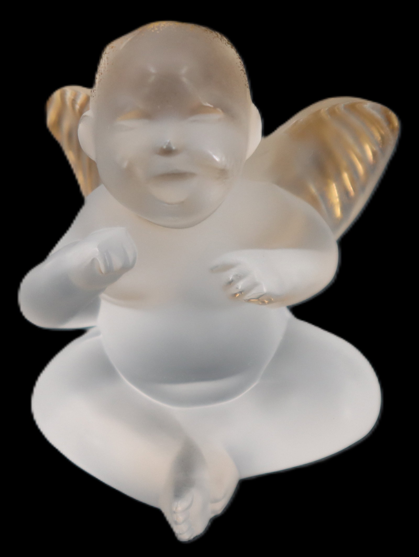 1997 Limited Edition Lalique Crystal "Elton's Singing Angel" Figurine in Original Box (1 of 11)