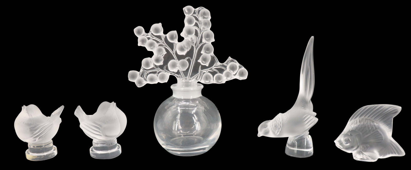 Separating into 2 lots - (5) Lalique Crystal Items (1 of 18)