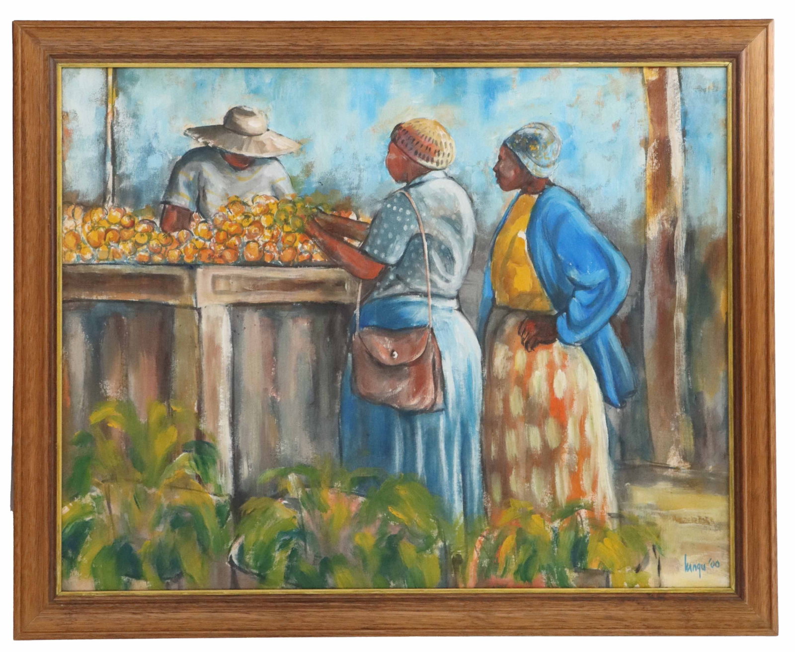 Barry Lungu (Born 1972) Zimbabwean, Oil on Canvas (1 of 8)