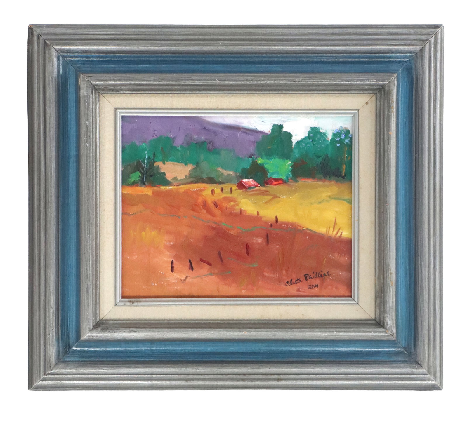 Celeste Phillips (1957-2024) American, Oil on Canvas, North Carolina Landscape (1 of 8)