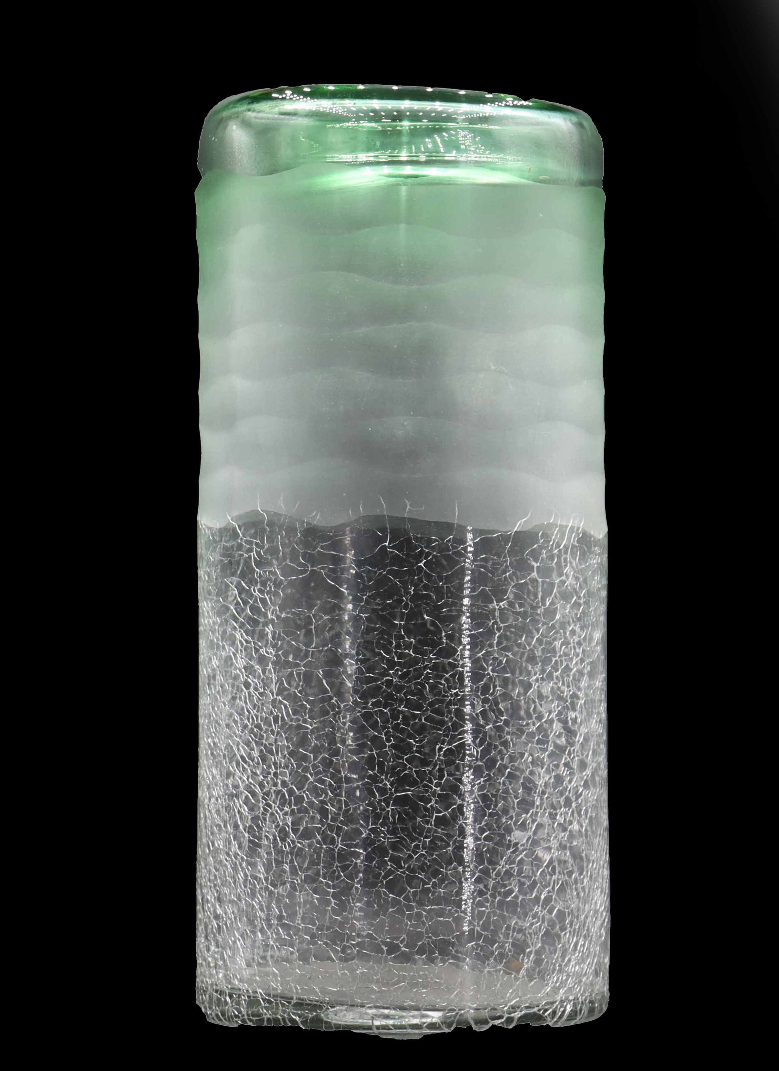 Green Crackle Glass Vase (1 of 16)