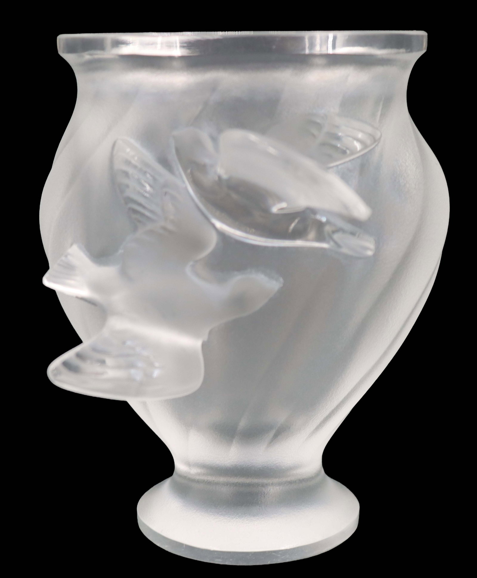 Lalique Crystal Rosine Vase (1 of 12)
