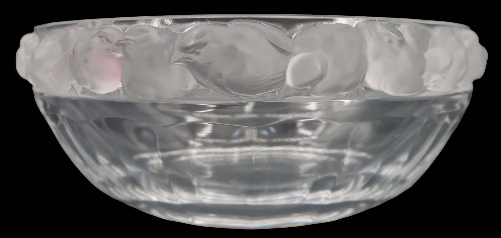 Lalique Crystal Mesanges Frosted Birds Bowl (1 of 14)