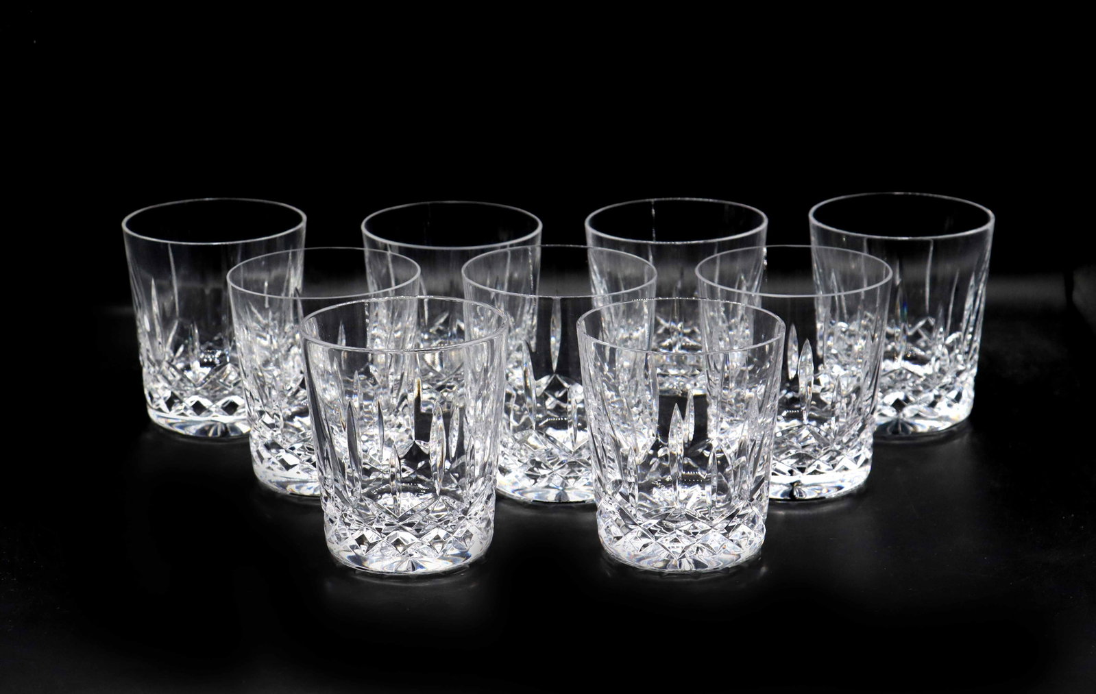 (9) Waterford Cut Crystal Rocks Glasses (1 of 14)