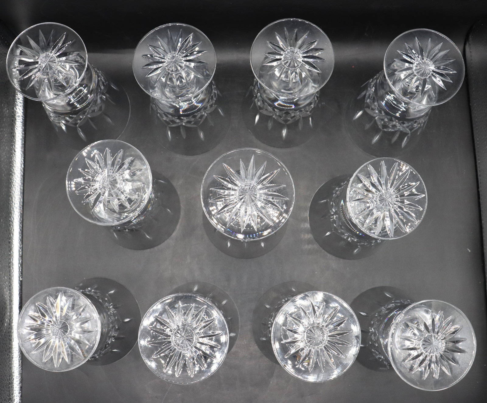 (11) Cut Crystal Goblets - 10