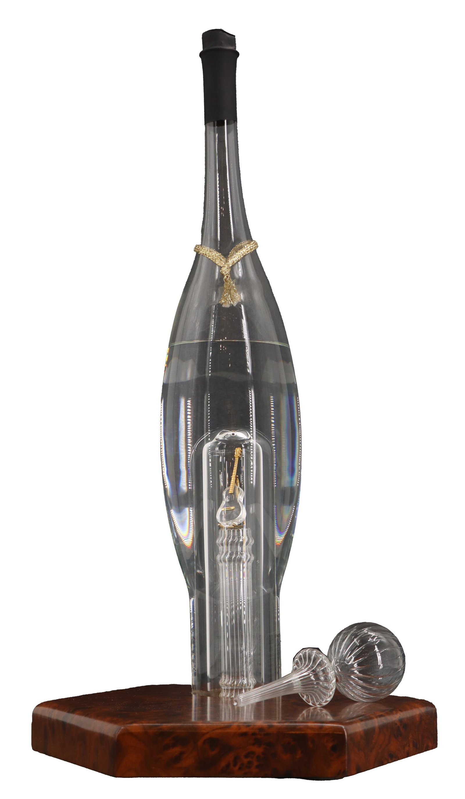 Mazzetti d'Altavilla Grappa and 23k Gold Plated Swarovski Crystal Decanter with Original Box and (1 of 20)