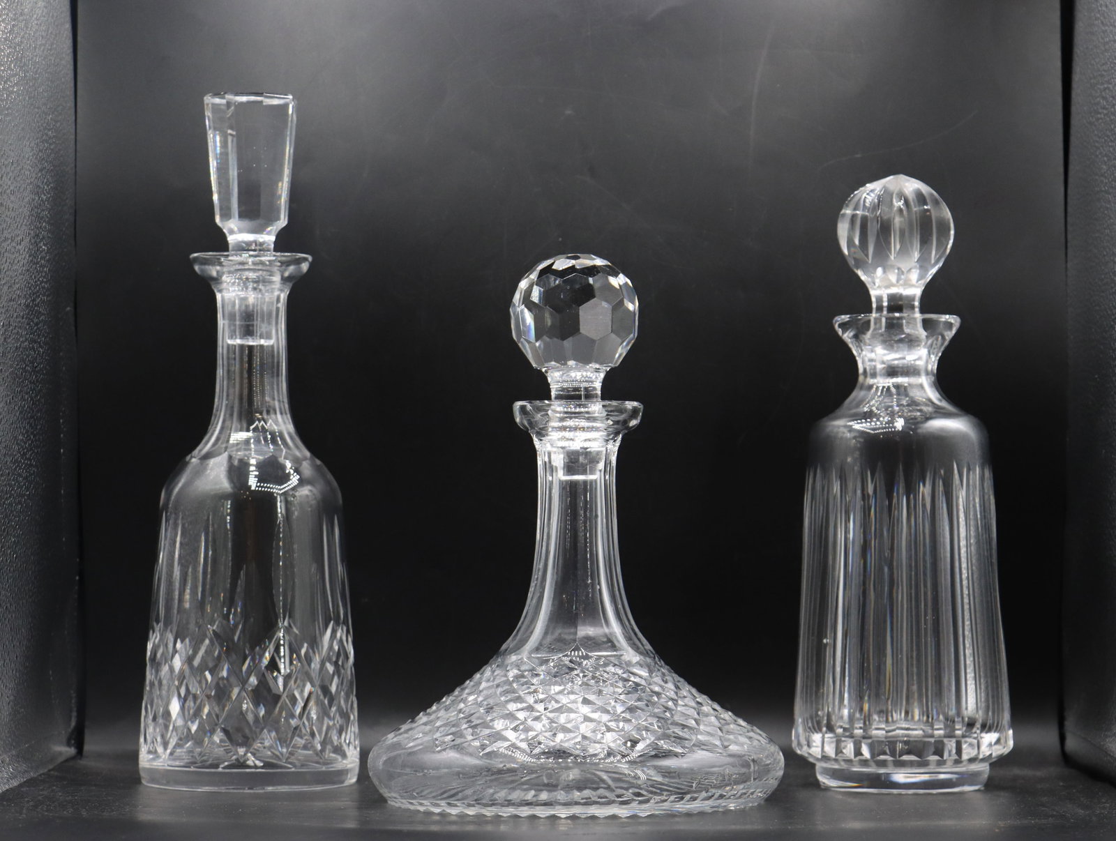 (3) Cut Crystal Liqueur Decanters (1 of 20)