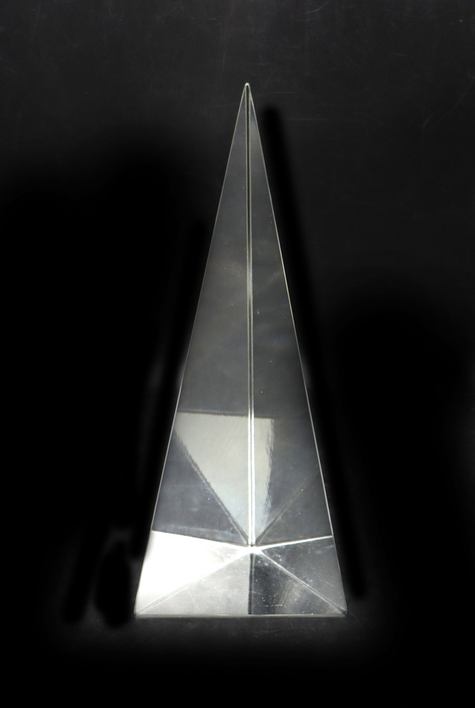 Three-Sided Crystal Obelisk Prism (1 of 14)