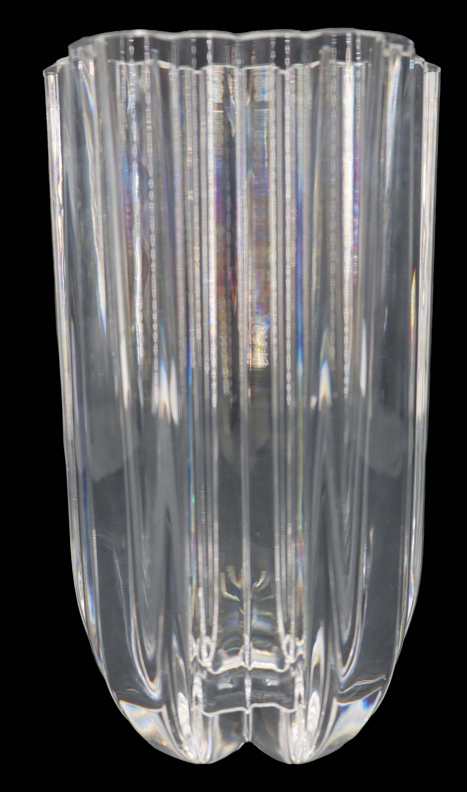 Anna Ehrner (Born 1948) Swedish, Kosta Boda "Olivia" Five-Sided Crystal Vase (1 of 10)