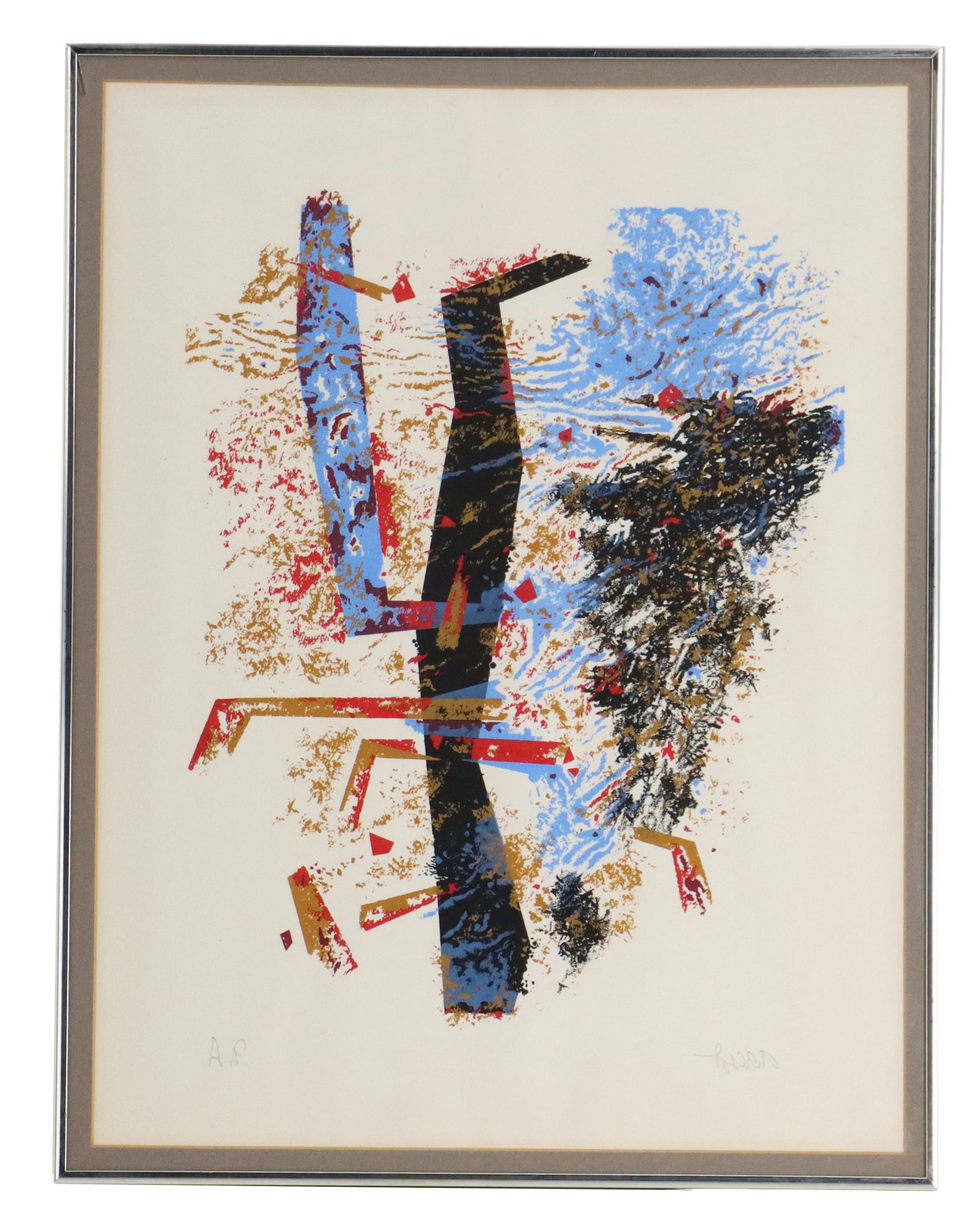 Signed Artist's Proof Abstract Lithograph (1 of 9)