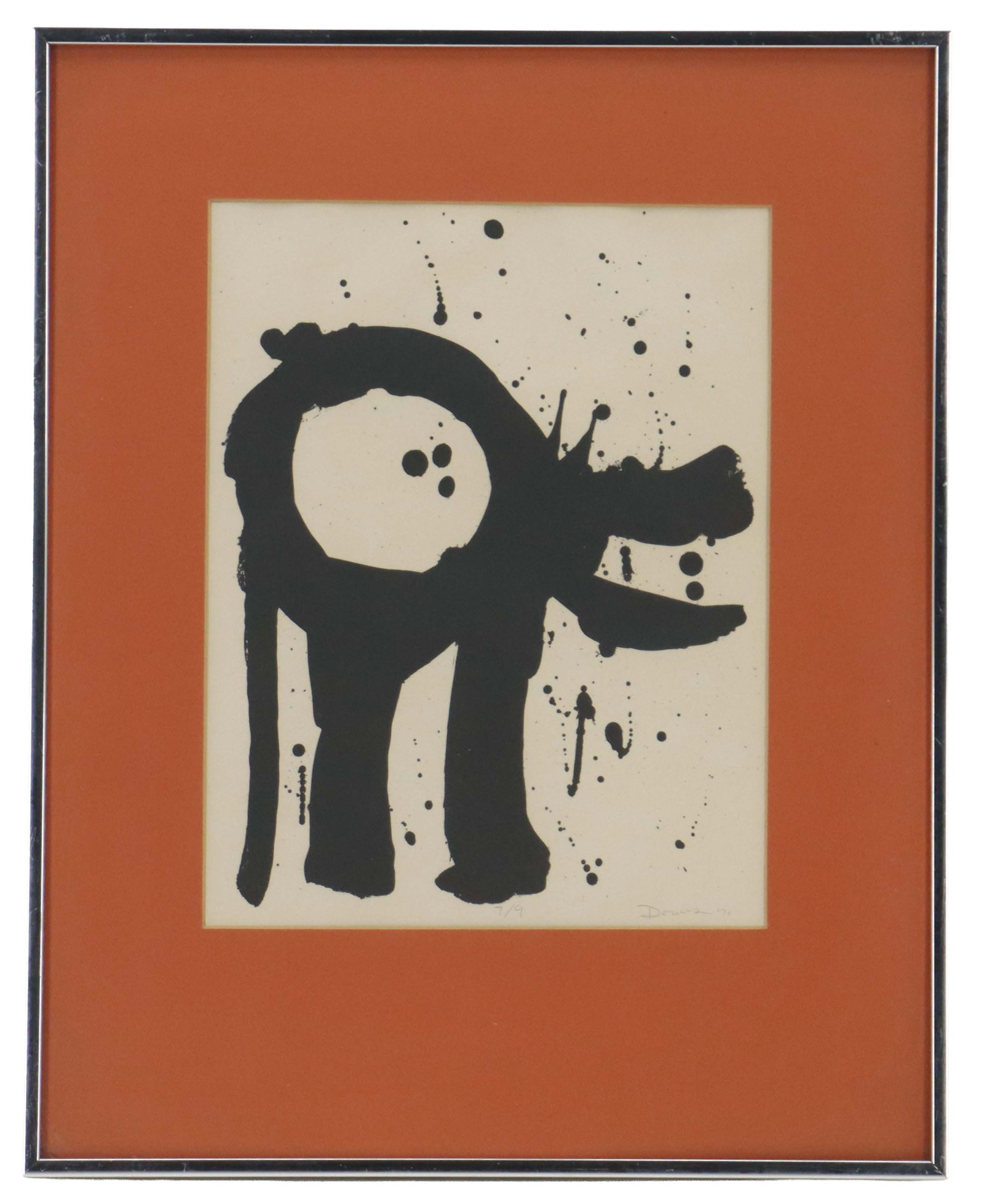 Signed Downs (20th Century) American, Limted Edition Lithograph Print Abstract (1 of 8)