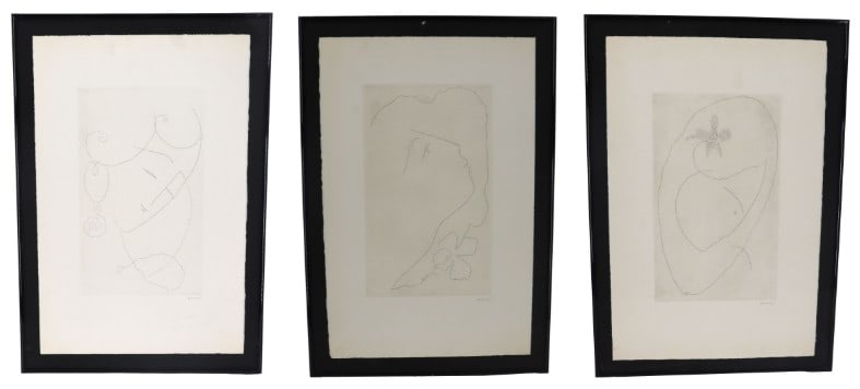 Manfredo Borsi (1900-1967) Italian, 3 Pencil Drawings on Paper: Manfredo Borsi (1900-1967) Italian, 3 Pencil Drawings on Paper. Head of a Woman, 3 views. Overall Size: 20 1/4 x 15 in. Sight Size: 13 x 7 1/5 in. Manfredo Borsi was born February 15,