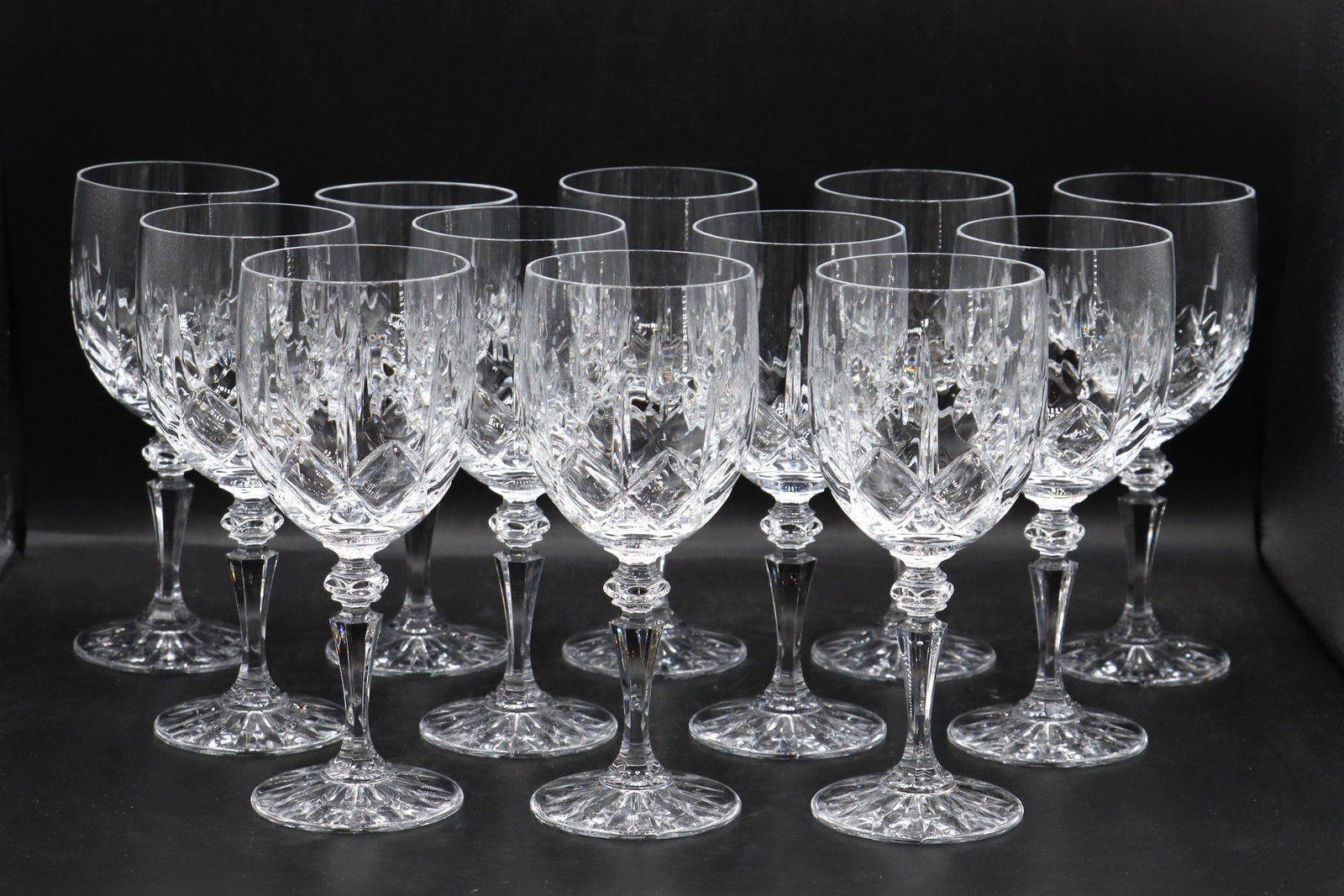 (12) Galway Crystal Wine Goblets (1 of 9)