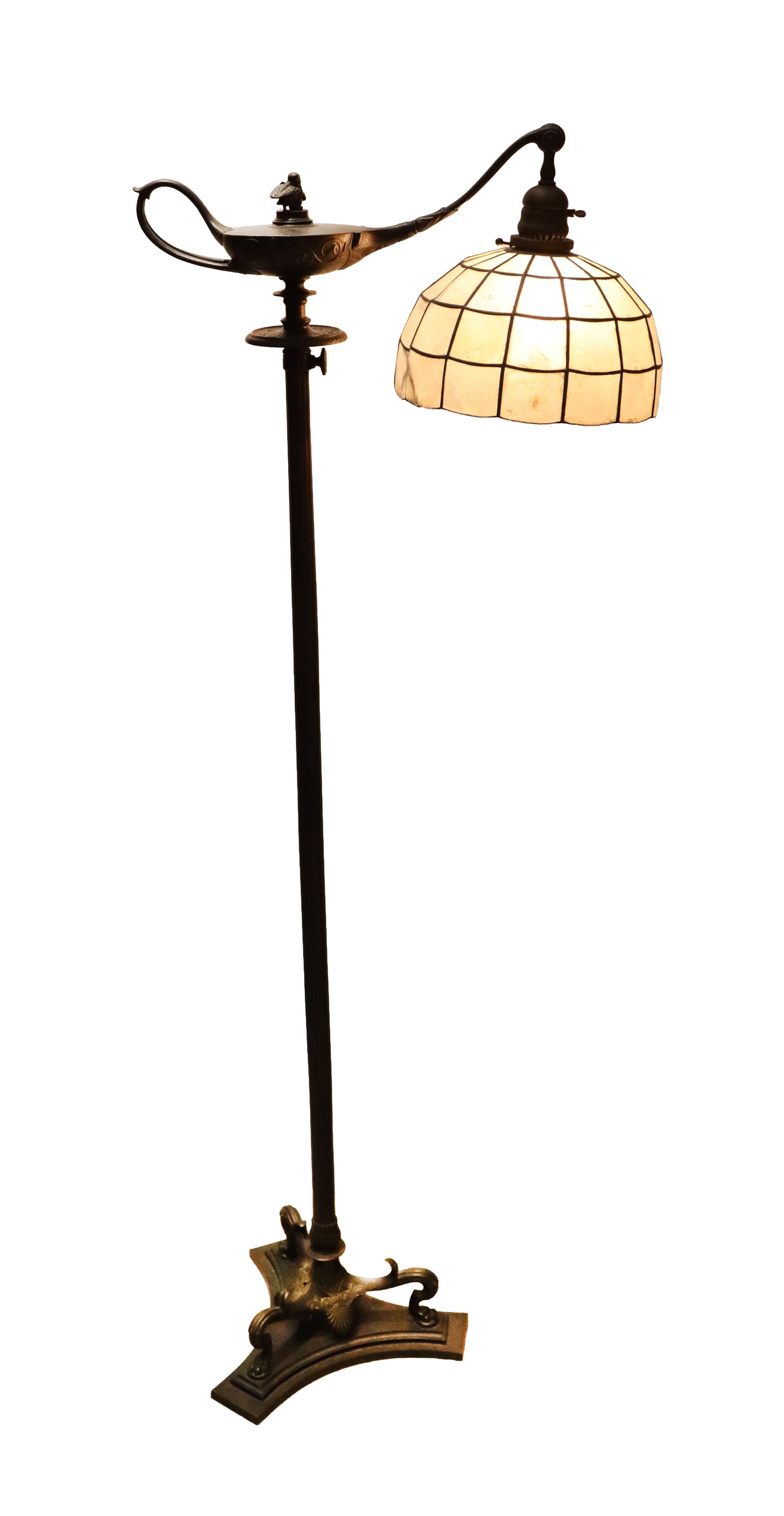 Antique Tiffany Studios New York "Aladdin's Lamp" Floor Lamp (1 of 17)