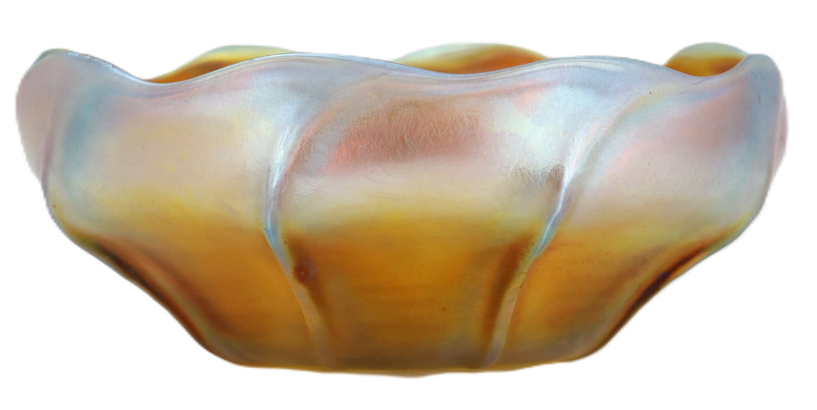 Louis Comfort Tiffany Iridescent Gold Favrile Glass Bowl (1 of 17)