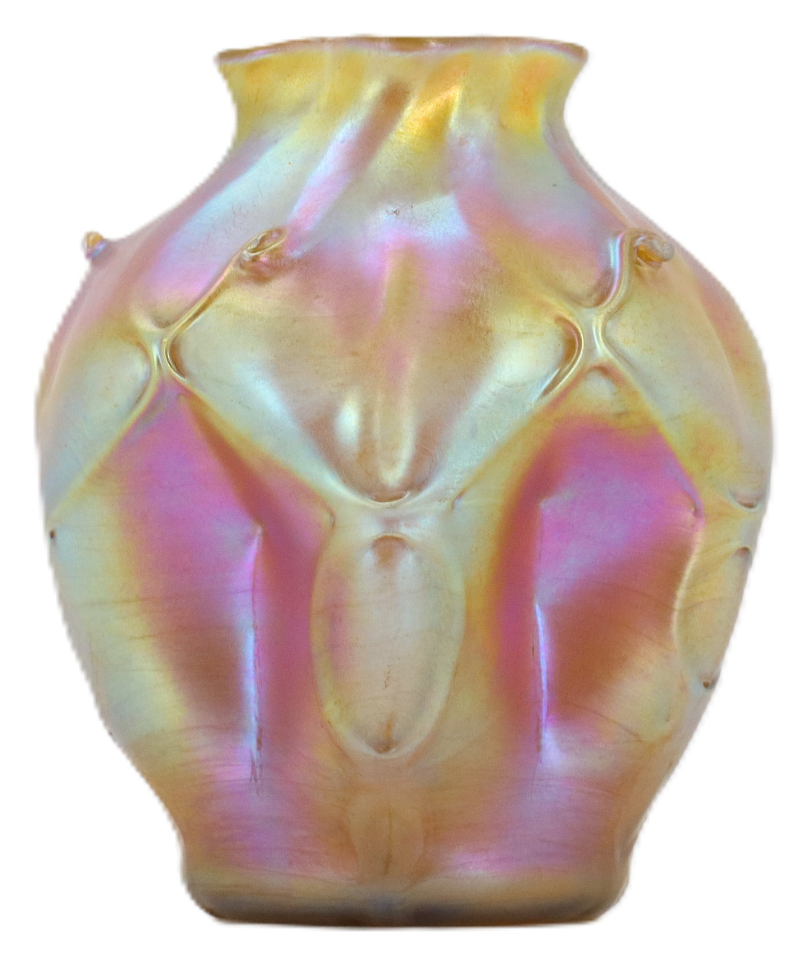 Louis Comfort Tiffany Iridescent Gold Favrile Vase (1 of 16)