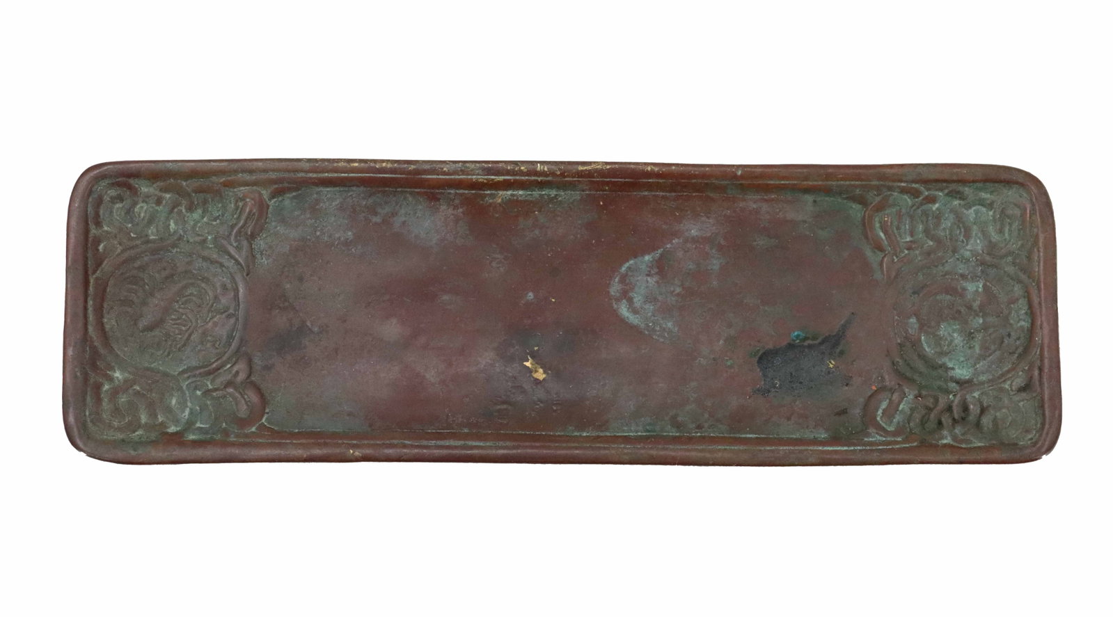 Tiffany Studios "Zodiac" Bronze Pen Tray (1 of 10)