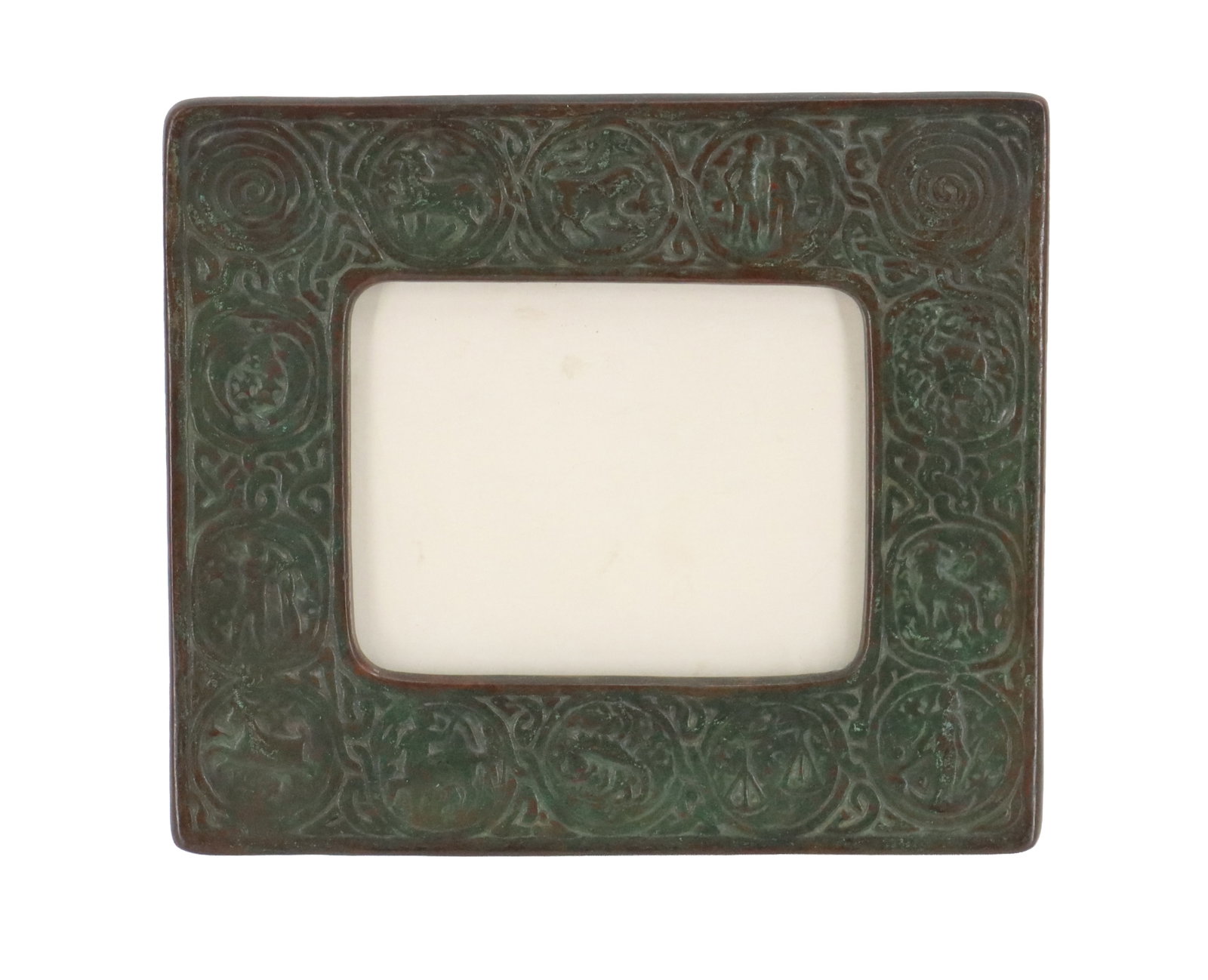 Tiffany Studios Zodiac Pattern Bronze Picture Frame (1 of 12)