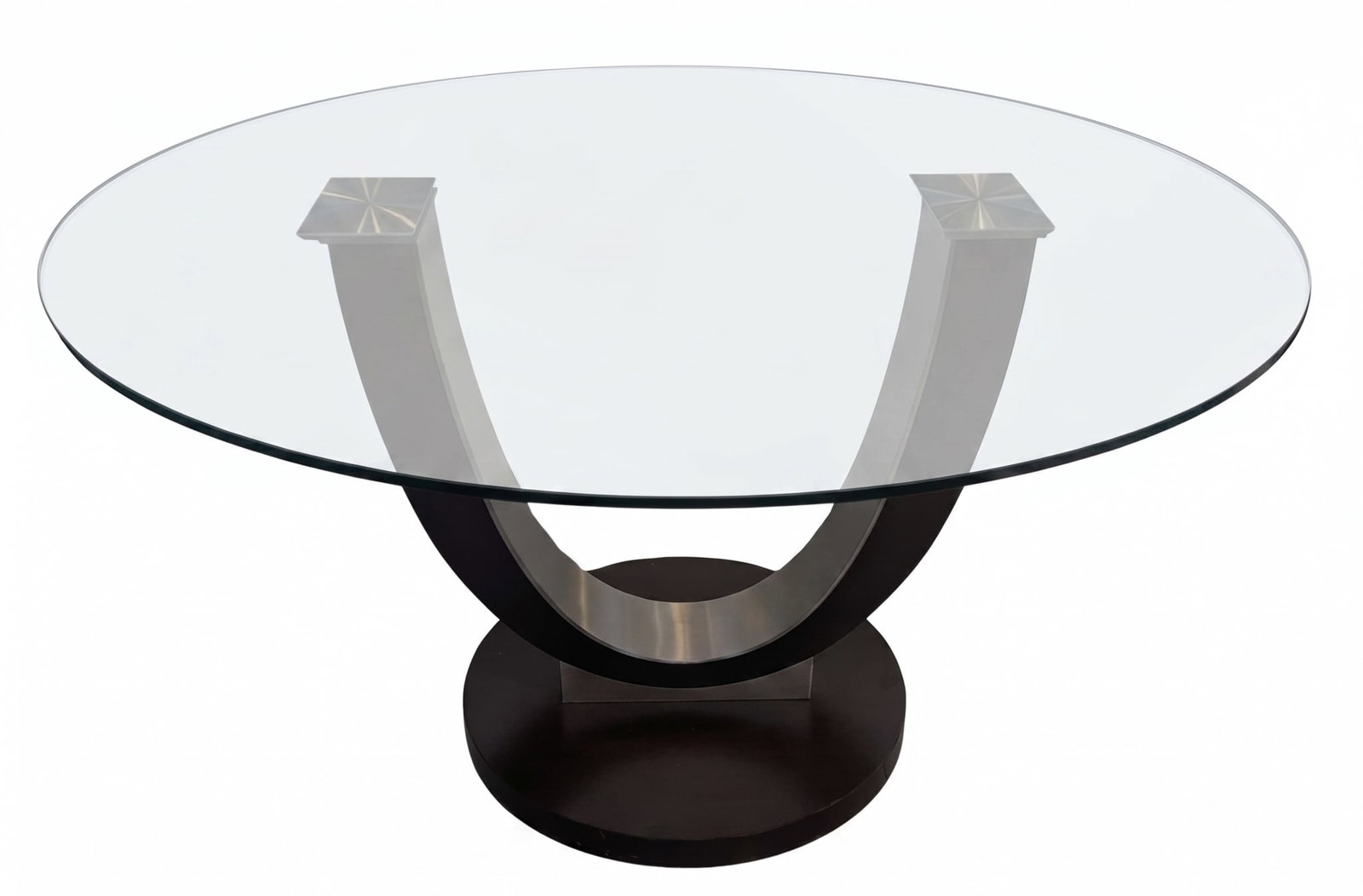 Modern Oval Glass Top Dining Table (1 of 12)