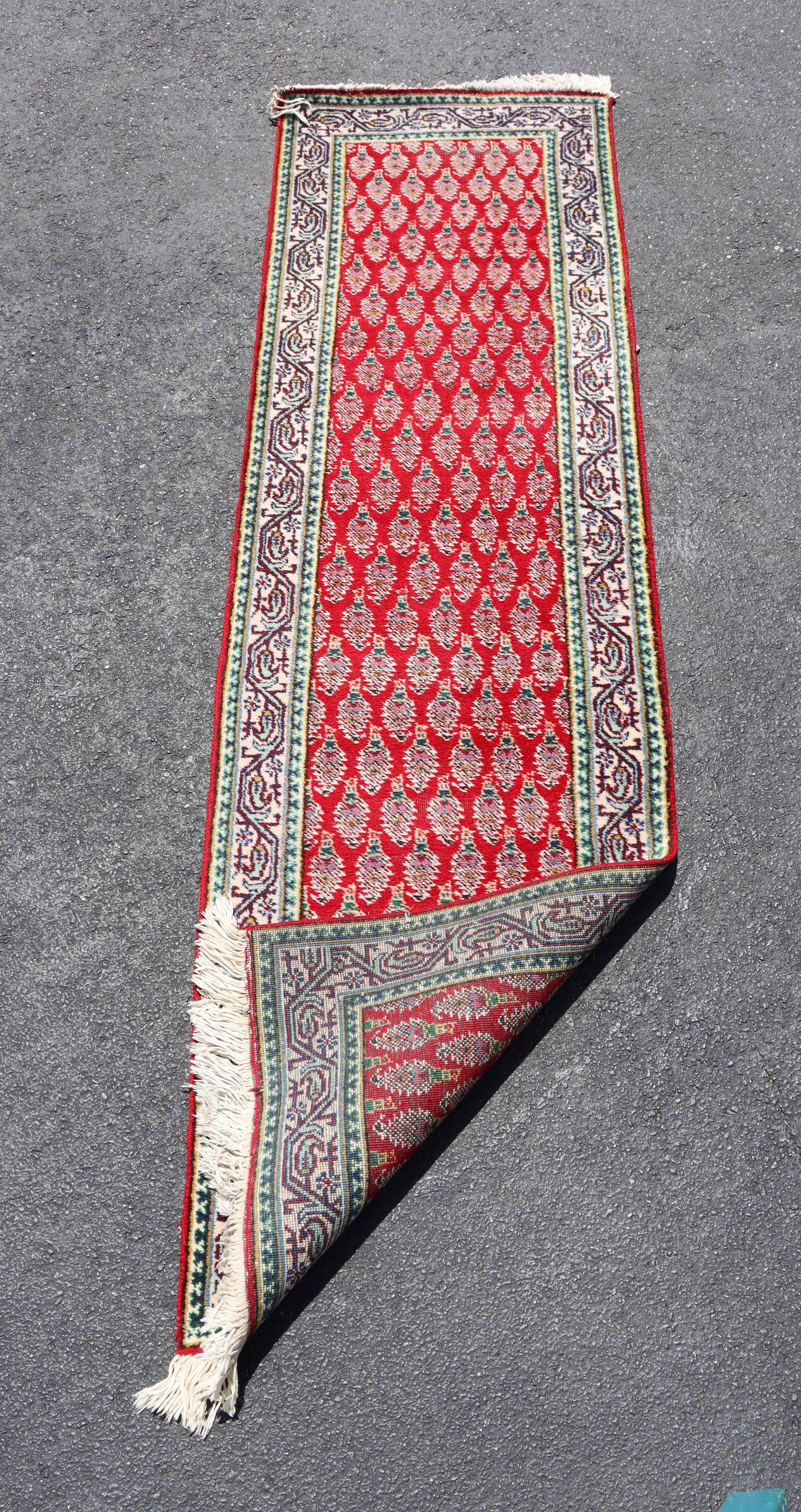 Long Persian Tabriz Wool Runner - 3