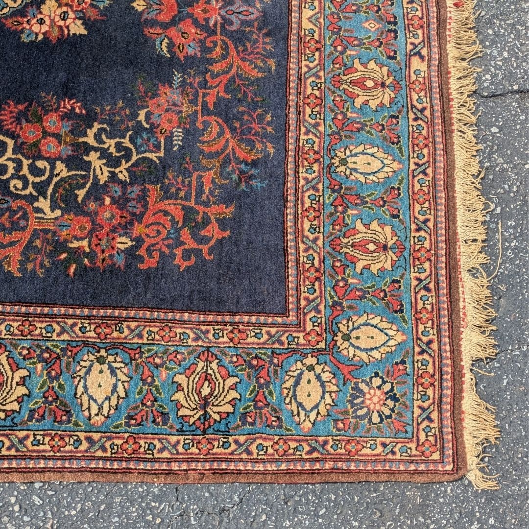 Persian Sarouk Wool Rug - 6