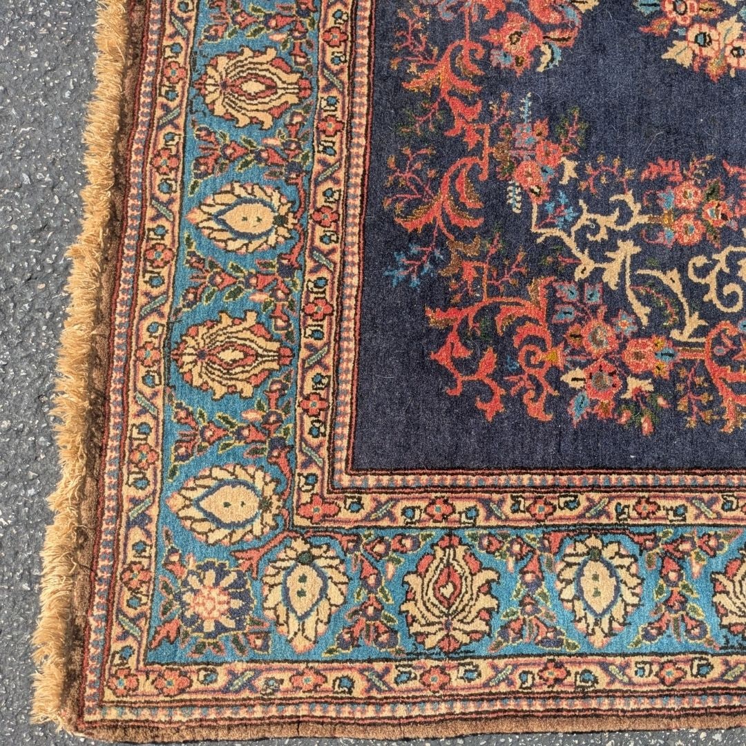 Persian Sarouk Wool Rug - 7