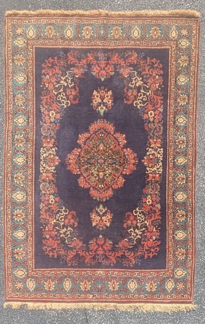 Persian Sarouk Wool Rug - 9