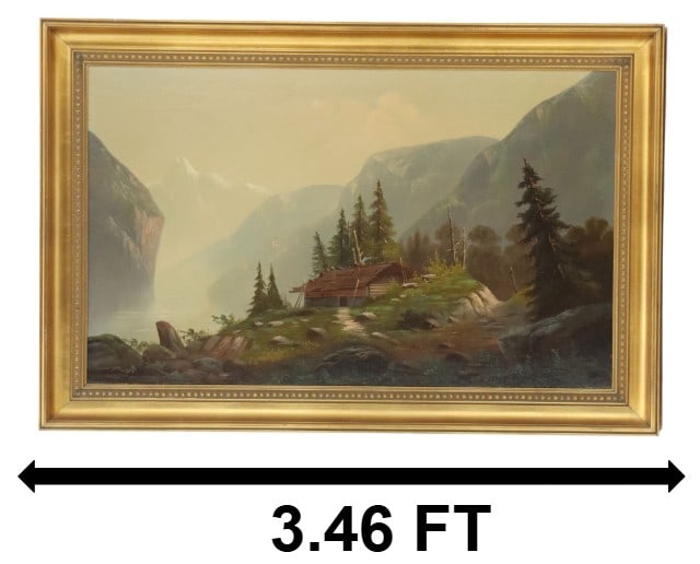 John Bennett (1840-1907) British, Oil on Board Atmospheric Mountain Landscape (1 of 14)